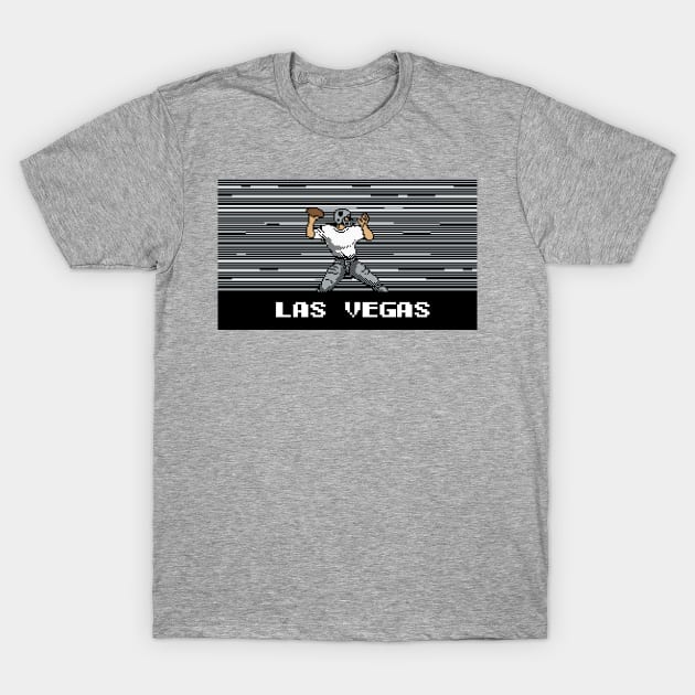 8-Bit Quarterback - Las Vegas T-Shirt by The Pixel League